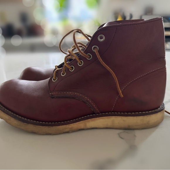 Redwing 9105 (discontinued) Round Toe 6" Work Boots Red Brown M10 - Picture 3 of 10